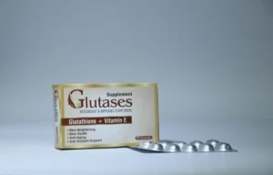 Glutases Glutathione + Vitamin E Capsules (Skin Brightening & Anti-Aging) – 30 Caps